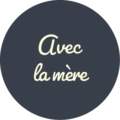 Avec la mère de vinaigre en calligraphie