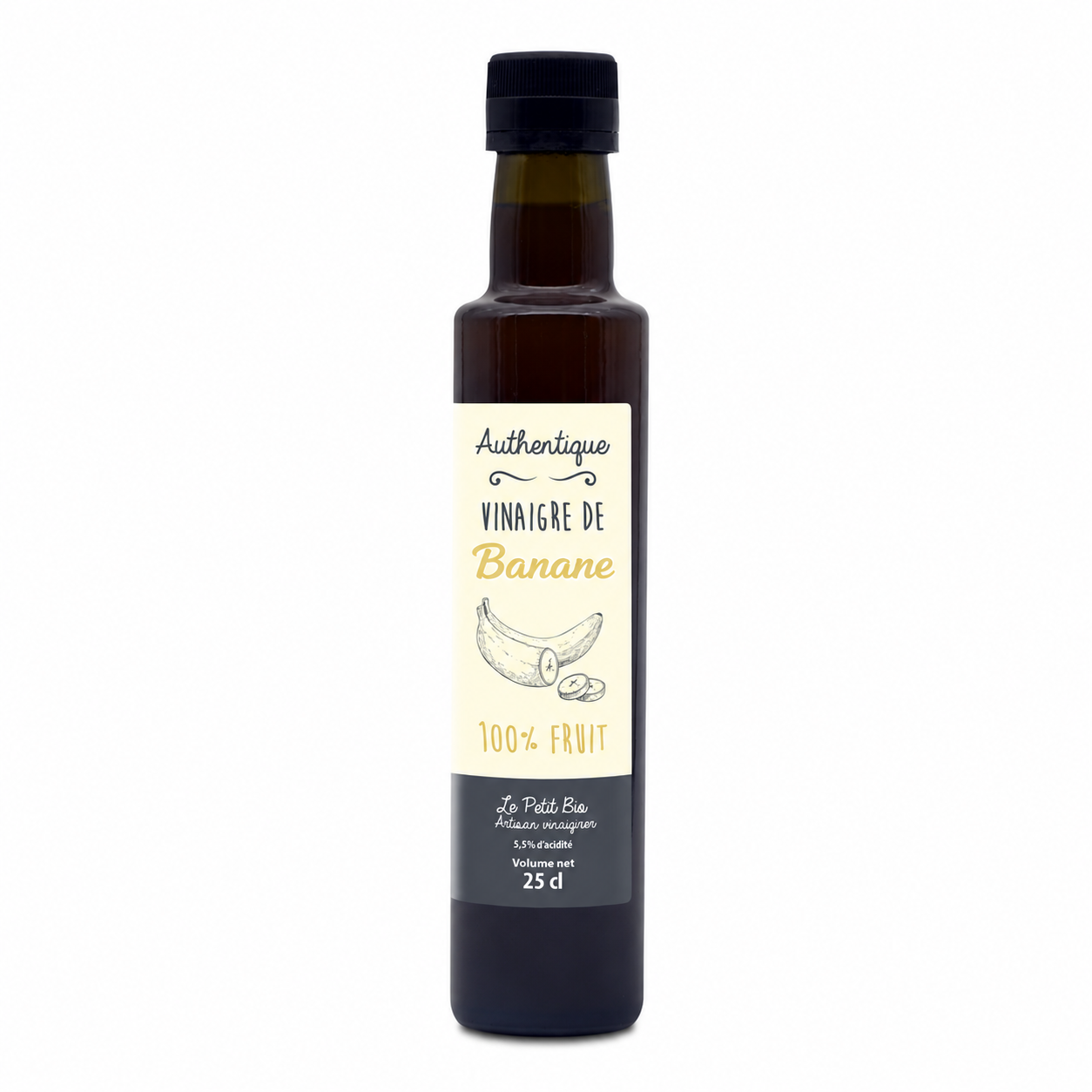 bouteille de vinaigre de banane artisanale