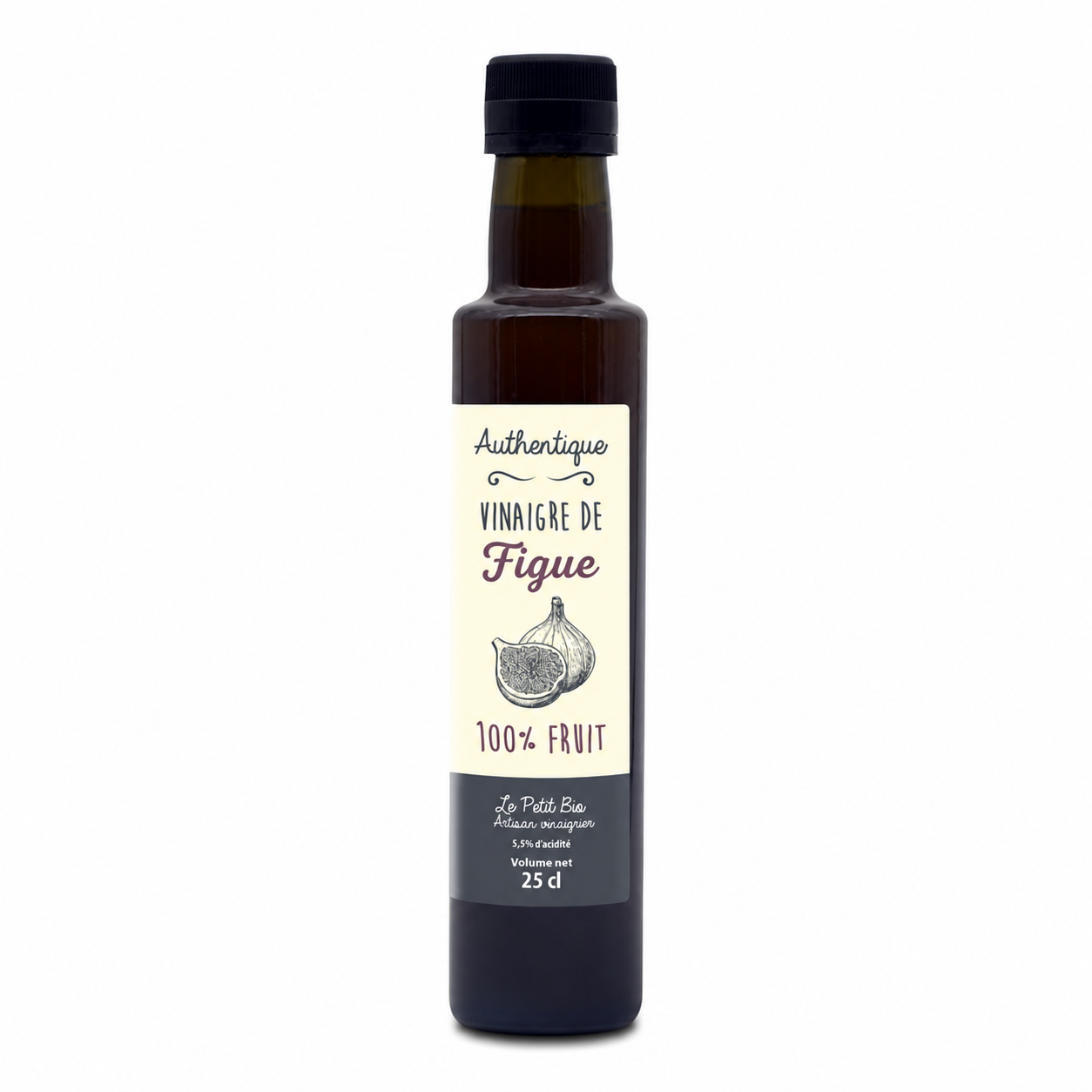 Bouteille de vinaigre de figue bio