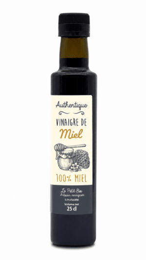 Bouteille de vinaigre de miel artisanale 25 cl